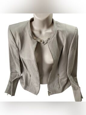 Women's ❤️‍🔥Jacket calvin klein Sz M/10 linen|Rayon